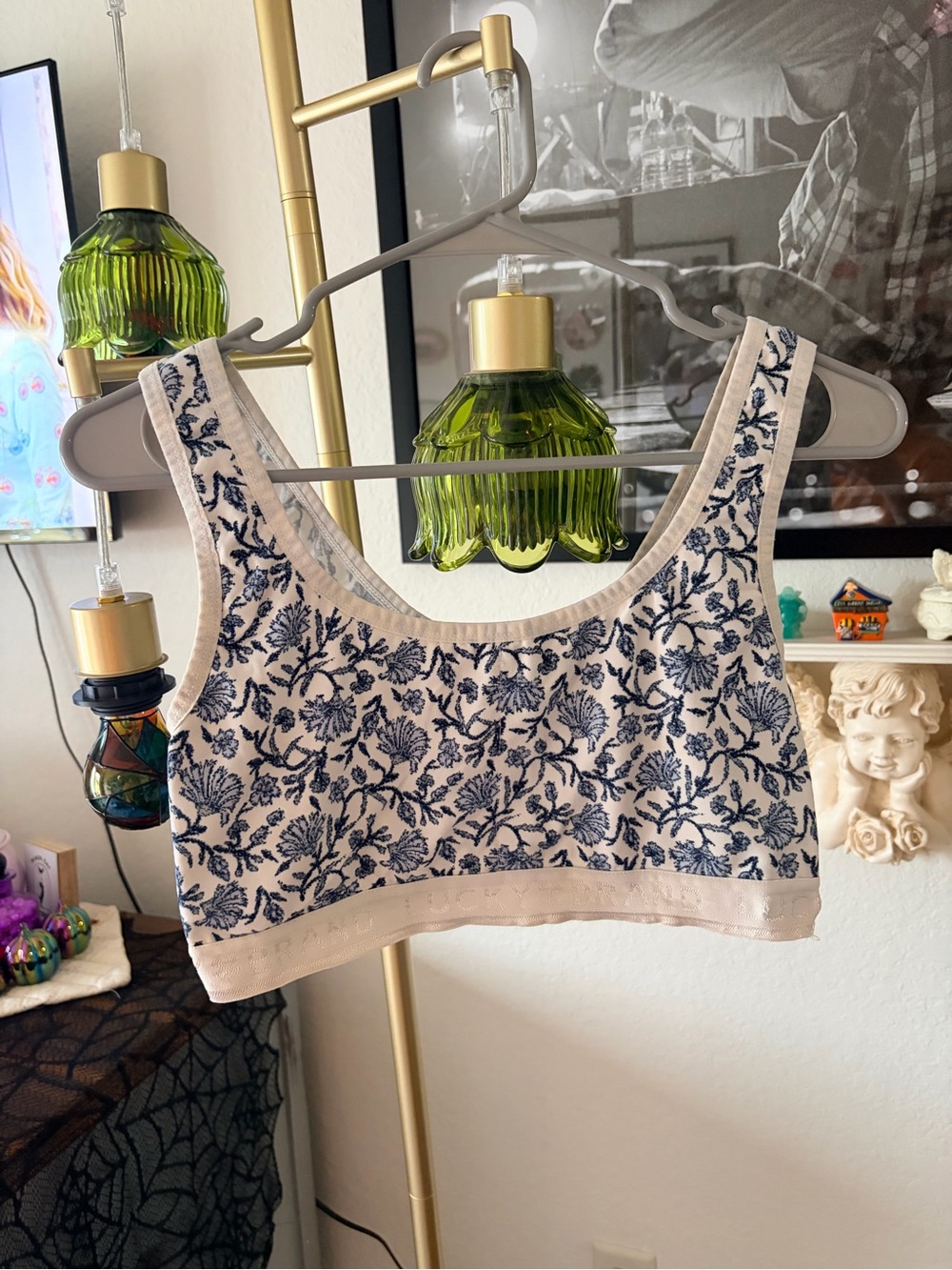 Lucky Brand Floral Boho Bralette size large